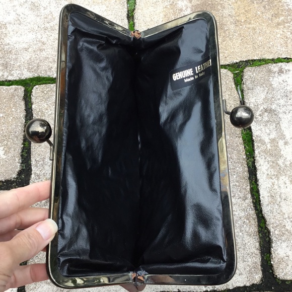 Vintage Farrow Brown Italian Leather Clutch main image 0